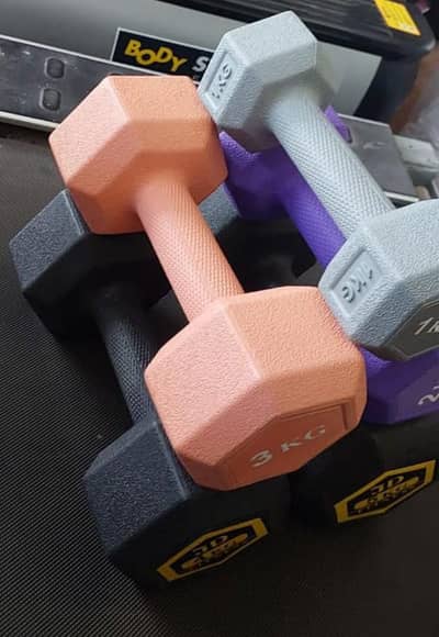 Hex dumbbell rubber dumbbell chrome olympic barbell multi bench plates