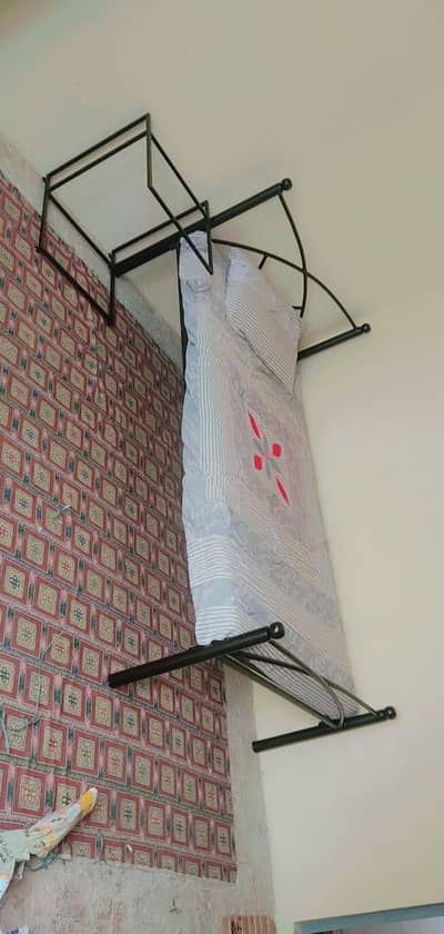 Strong Single Iron Bed With Side Table For Sale