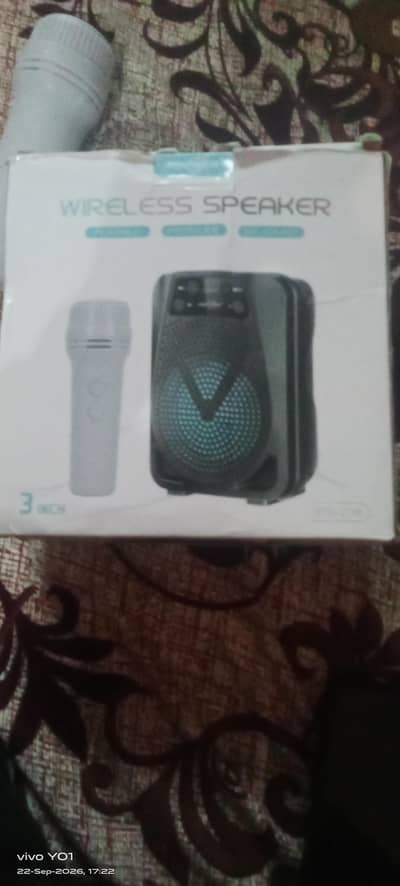 GRECITNICE BLUTHOTH SPEAKER WITH WIRELESS MIC 03184111962 watsap