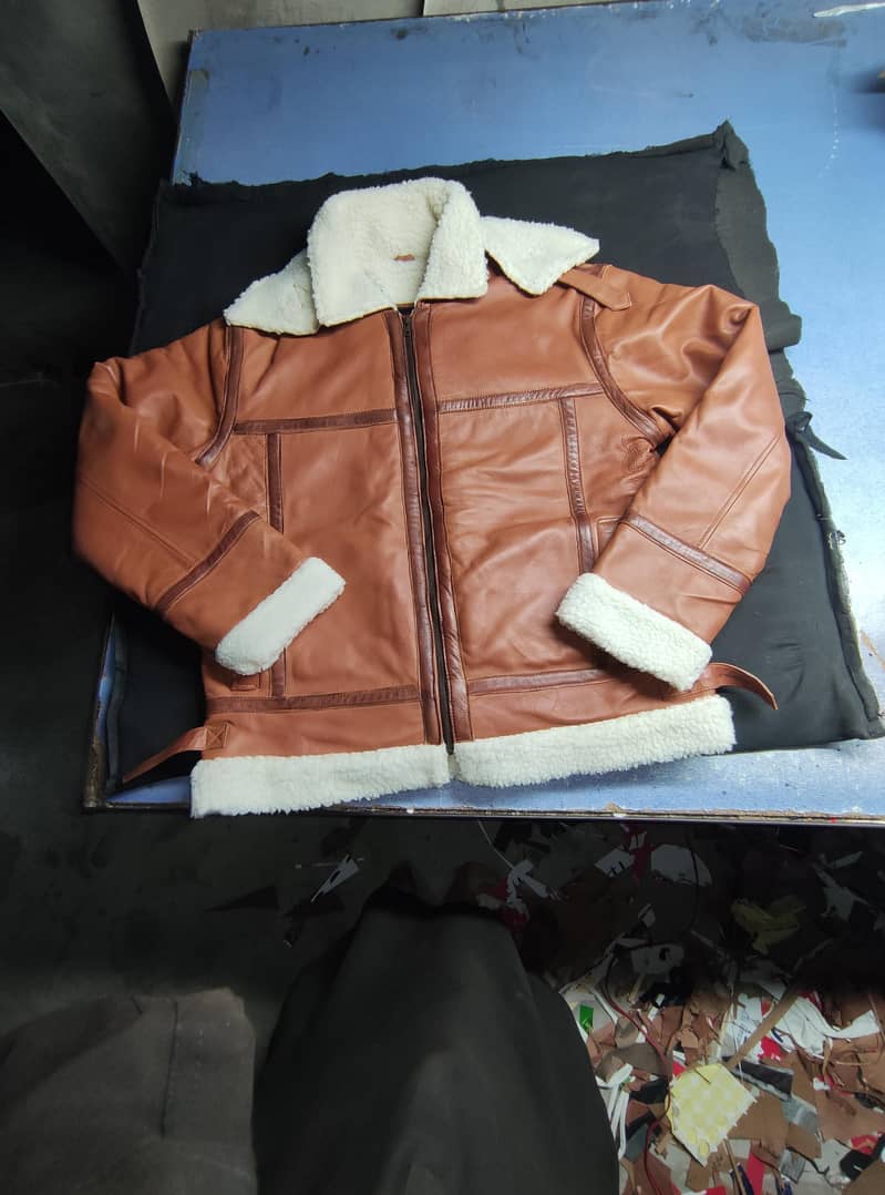leather fur jacket 1