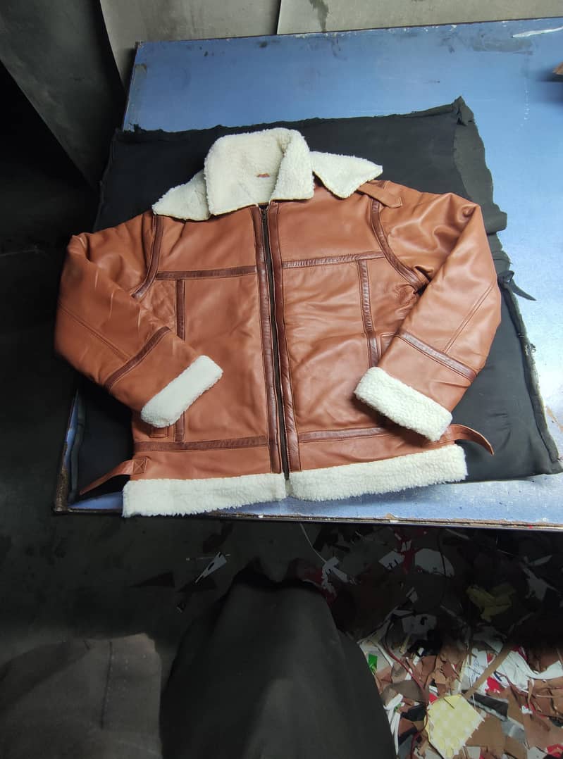 leather fur jacket 2