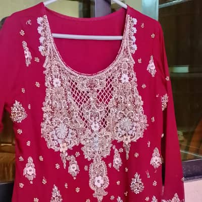 4 PC frock style shirt dupatta with trauser