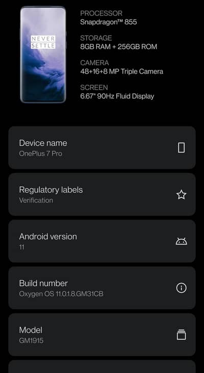 One Plus 7 pro