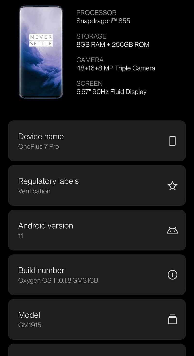 One Plus 7 pro 0