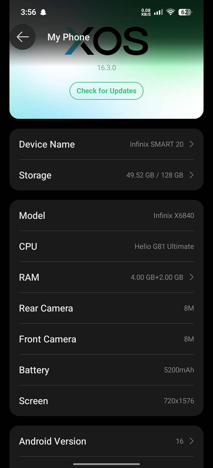 Infinix Smart 4