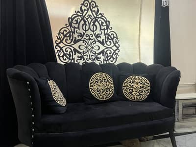 black sofa