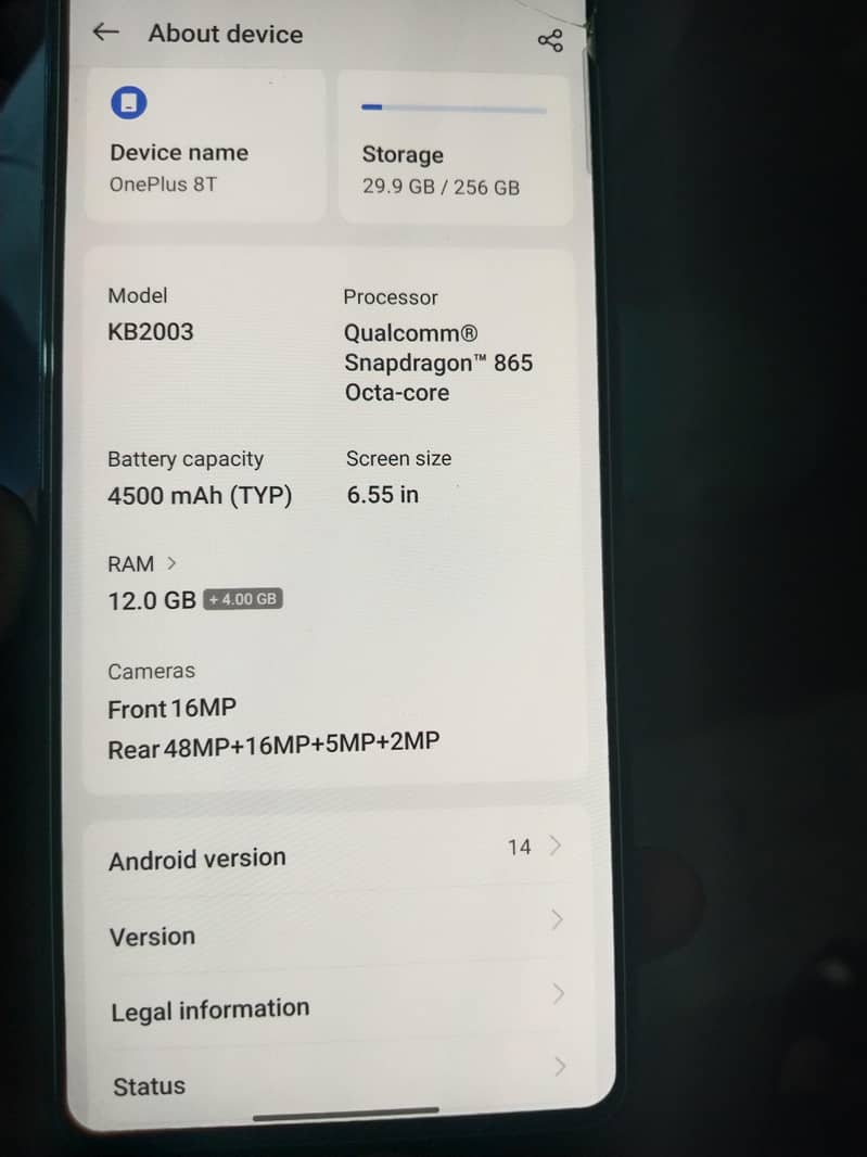 One Plus 8T 6