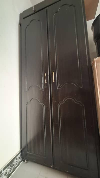 wooden wardrobe