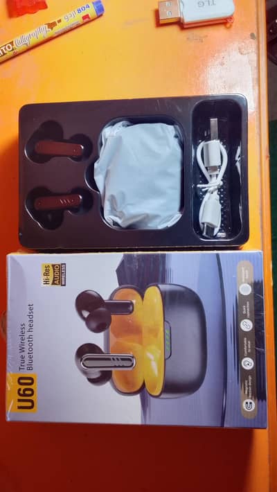 U60 TWS Bluetooth Earbuds - Box Pack Sealed - New