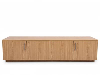 Modern Wooden TV Console 4 Doors in Excellent Condition
