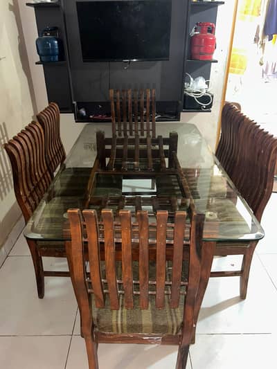 6 chairs dining table