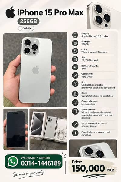 Apple iPhone 15 Pro Max JV Sim locked