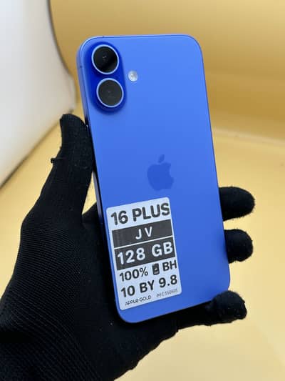 Apple iPhone 16 Plus  Jv 128 GB 100% Battery Health
