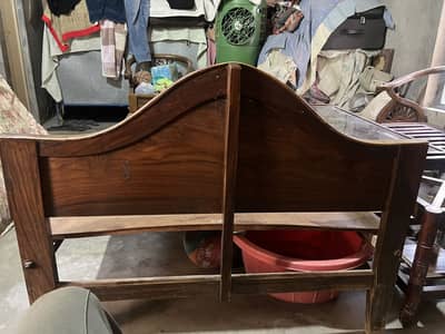 Simple Single wooden bed