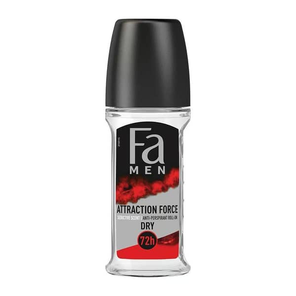 Fa Attraction Force Roll-On Deodorant for Men, 50ml