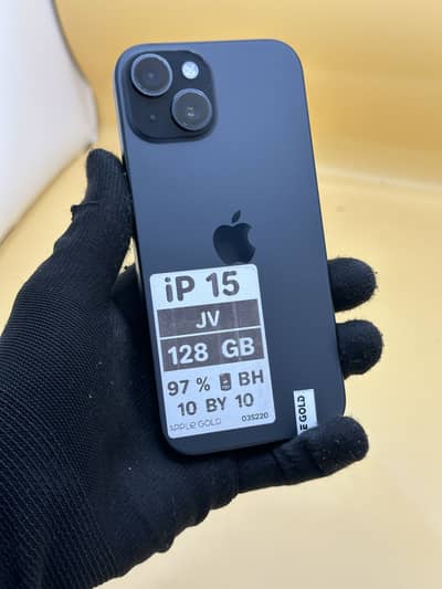 Apple iPhone 15 Jv 128 GB 97% Battery Health 10 by 10