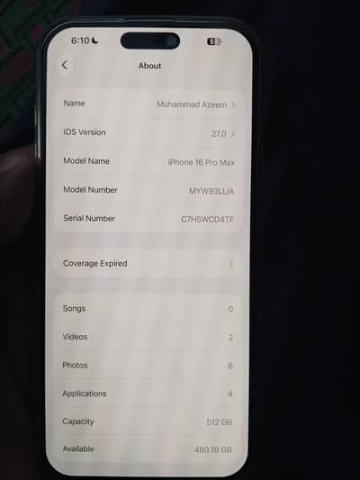 Apple iPhone 16 Pro Max jv 512gb