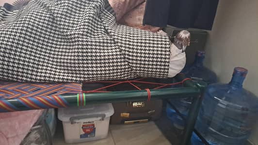 charpai. iron. selling because of shifting