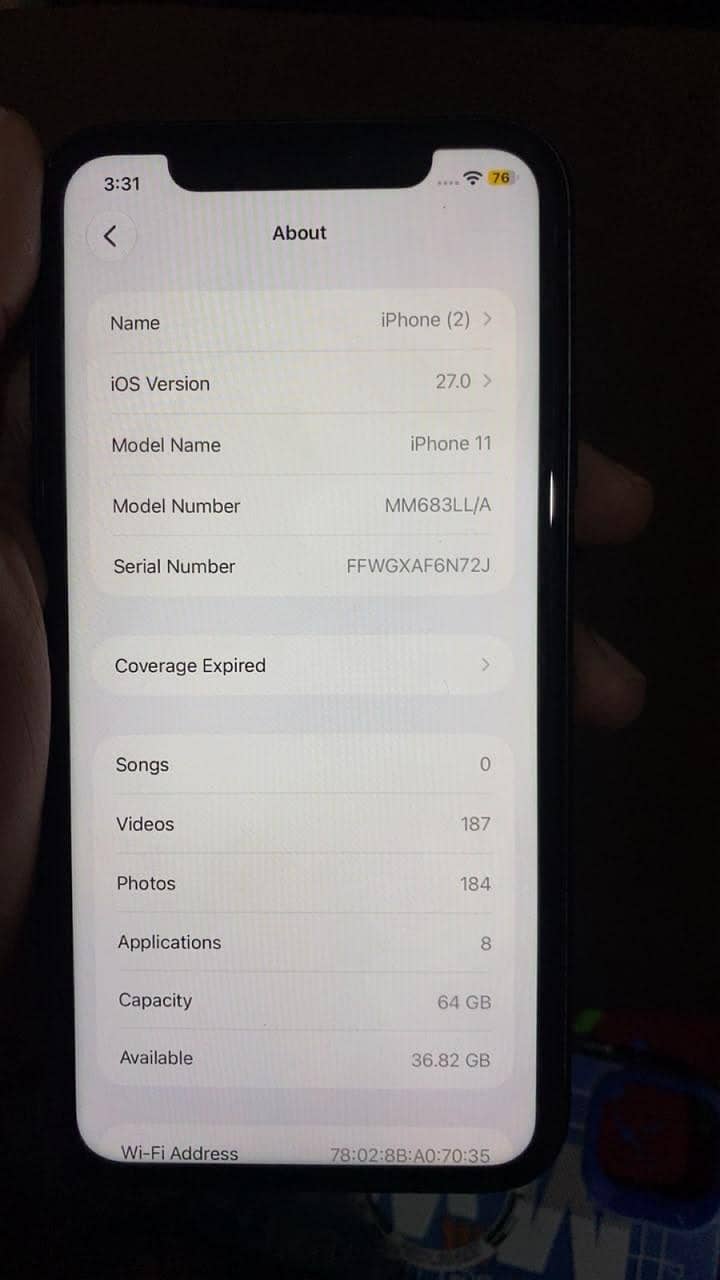 iphone 11 JV 2