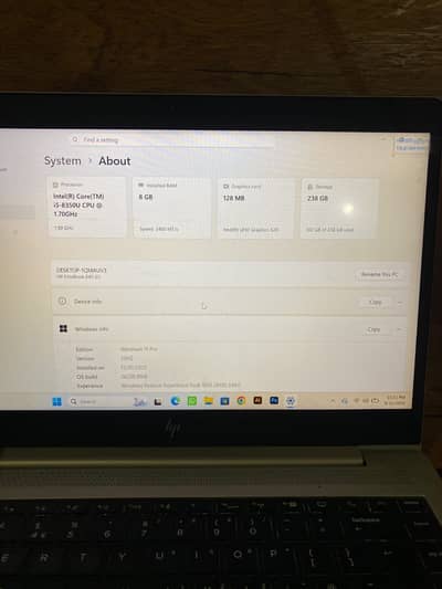 Laptop HP EliteBook 840 G5 core i5 8th Generation/ Laptops /For Office