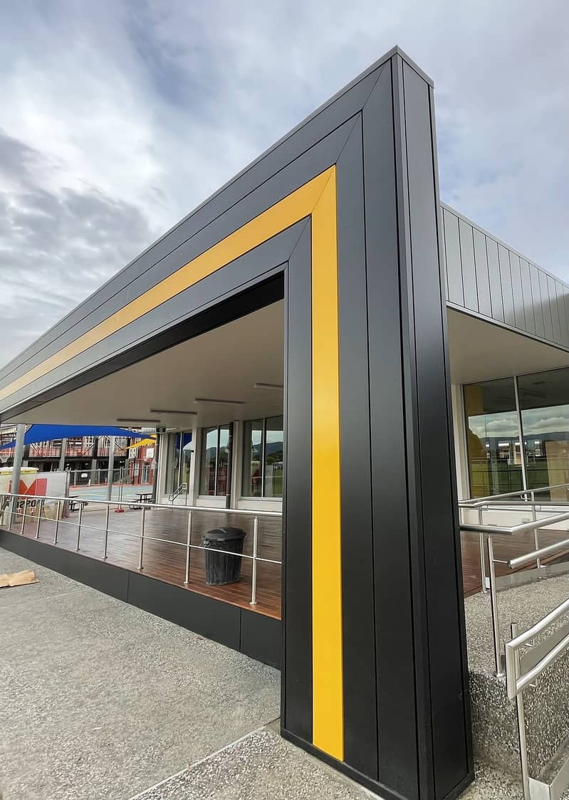 Acp wall cladding, Aluminium Composite Panel, Front Elevation 2