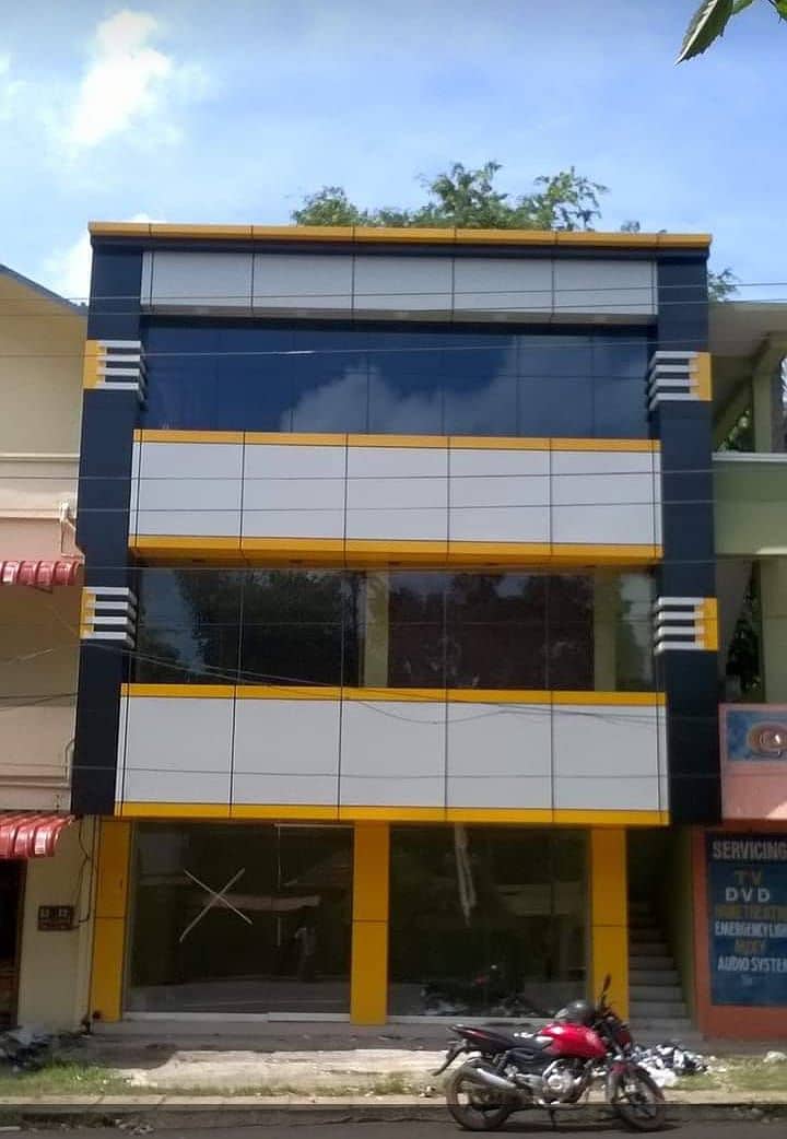 Acp wall cladding, Aluminium Composite Panel, Front Elevation 4