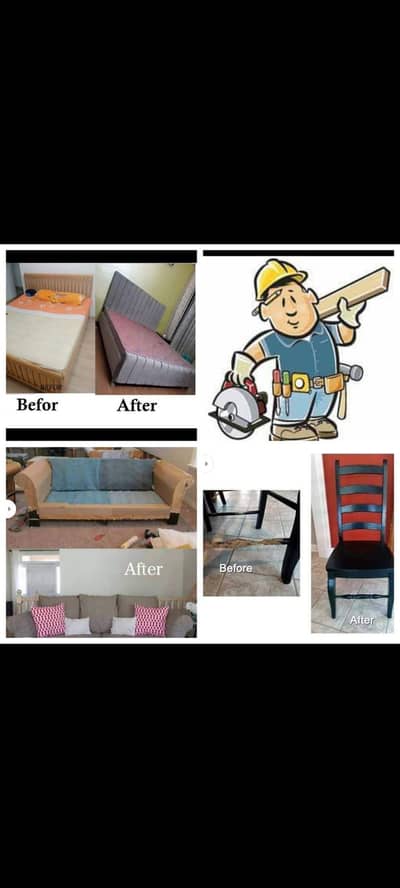 all sofas , furniture , Repairs facility awailable