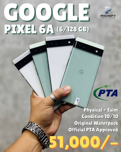 Google Pixel 6a PTA Approved 6/128gb