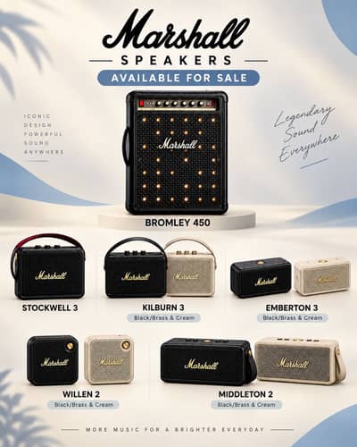 Marshall Bluetooth speakers portable speakers