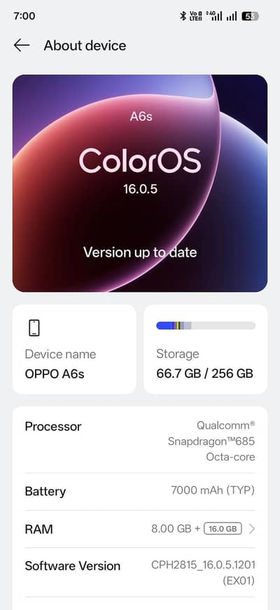 Oppo a6s 256gb