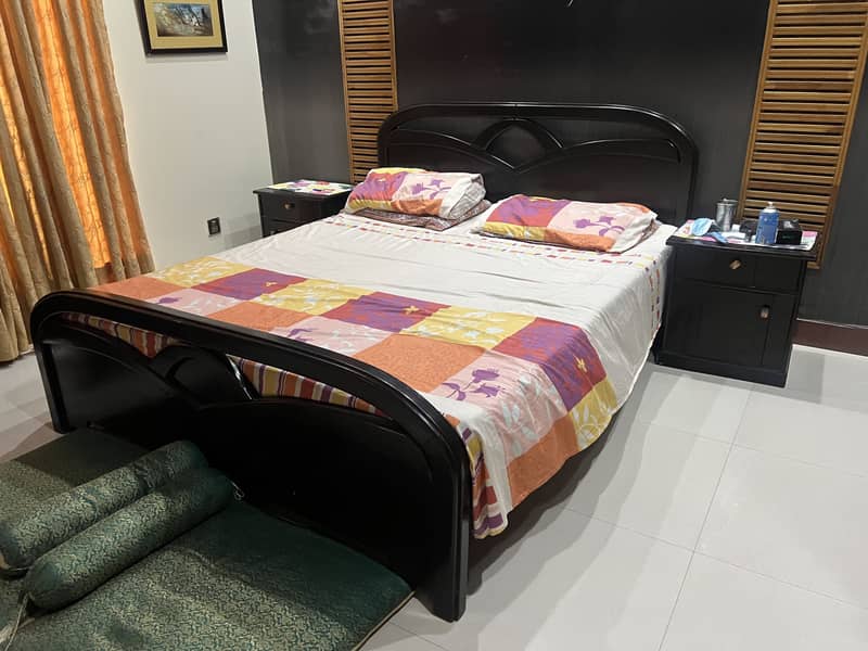 Bed with Solid wood 0