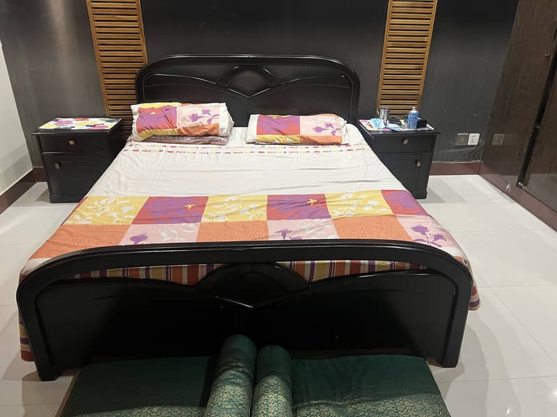 Bed with Solid wood 1