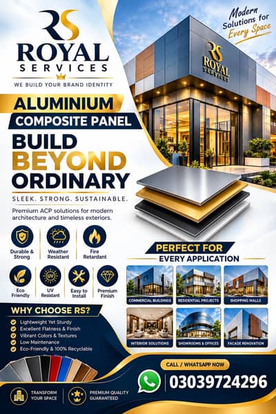 ACP Wall Cladding,Interior,Aloucbond, Front Elevation,Spider Glass