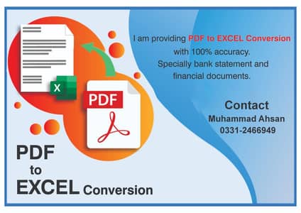 PDF to EXCEL