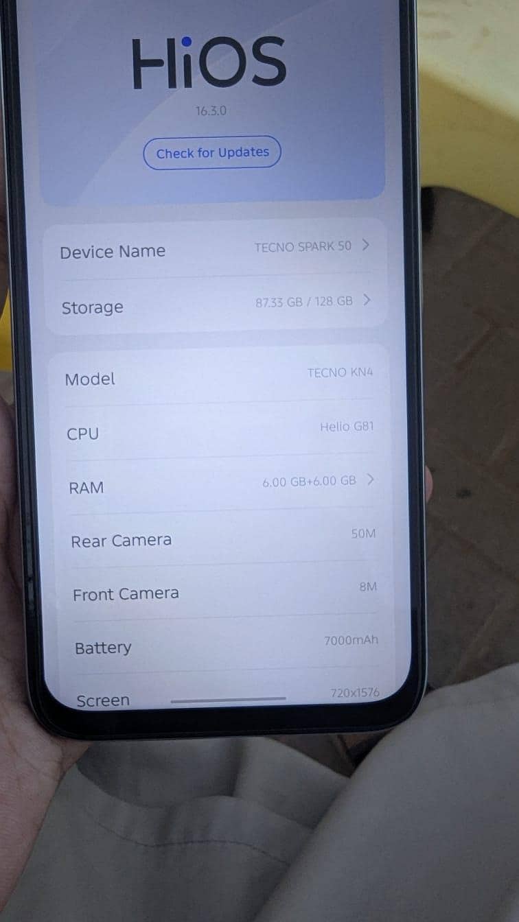 Tecno Other Model 50 pro 11