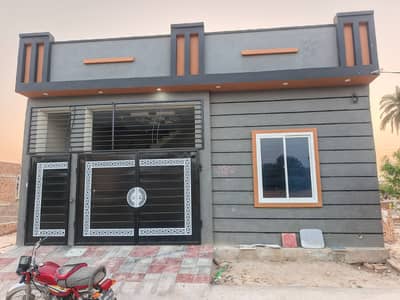 Rafi qamer road Sahil orchard New brand luxury 5 marly singal story house for sale