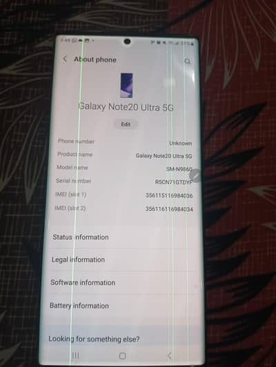 Samsung Mobile Note 20 Ultra