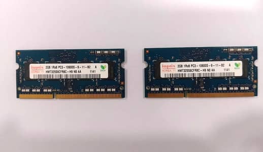 Hynix 2GB 1Rx8 PC3-100600S Laptop Ram