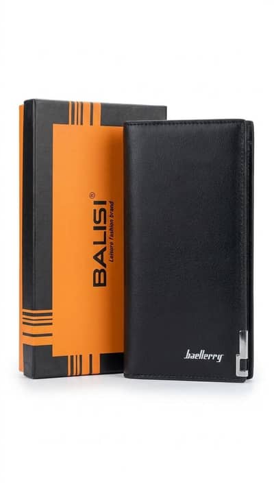 Men’s Premium Brown Leather Long Wallet