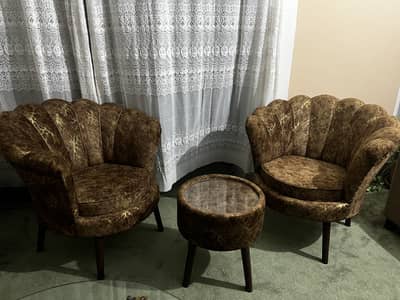 Coffee sofa set with table