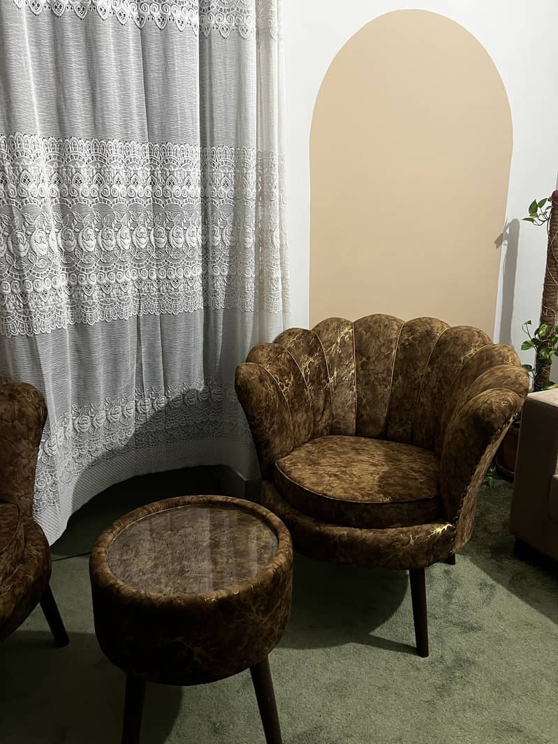 Coffee sofa set with table 1