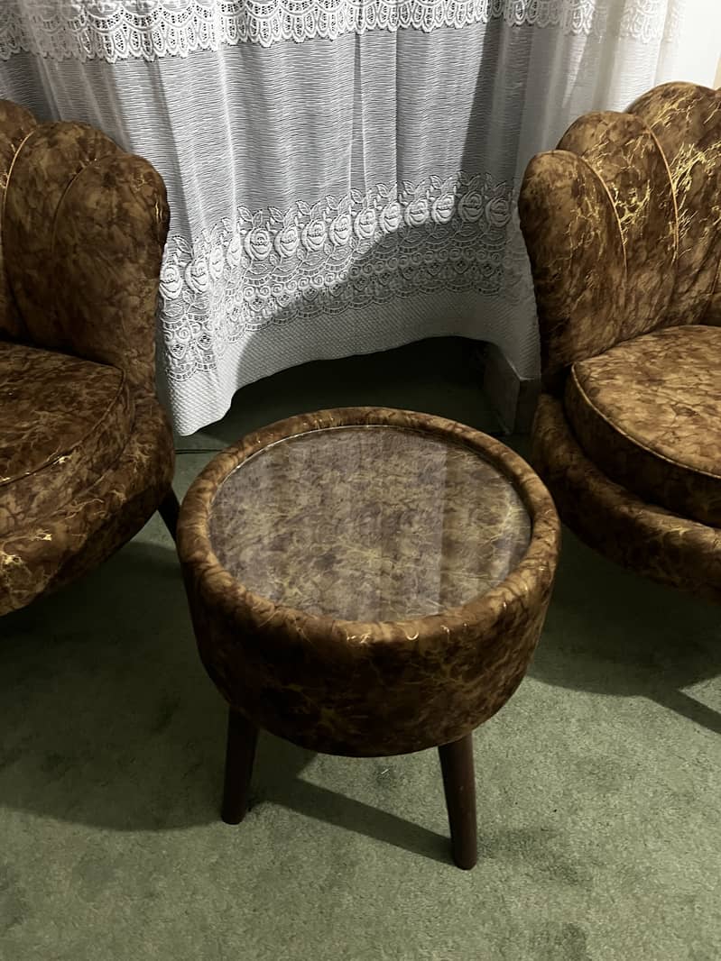 Coffee sofa set with table 5