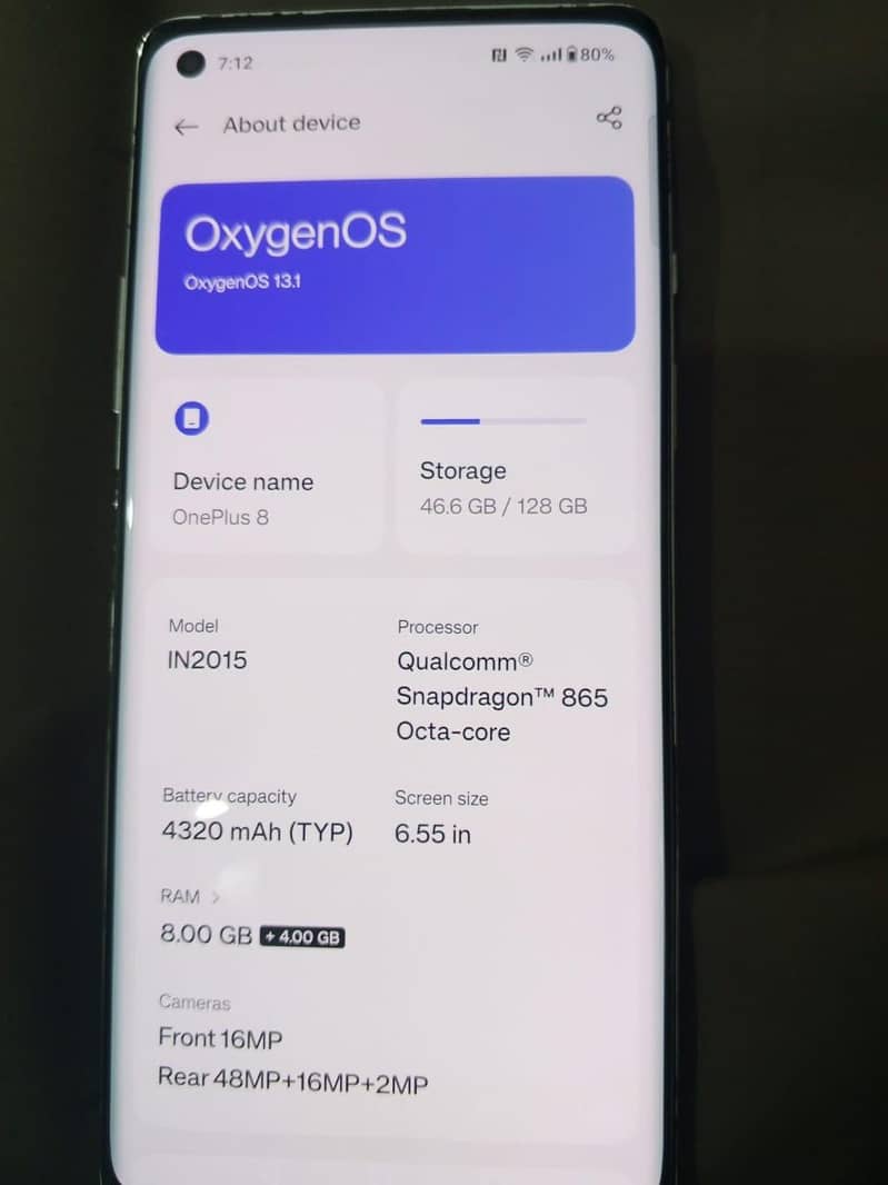 One Plus 8 7
