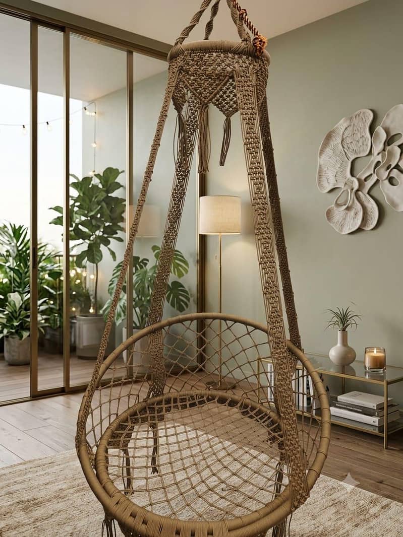 macrame swing chair 1