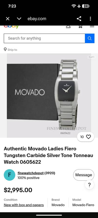 Original watch for sale exange possible with phone cooler