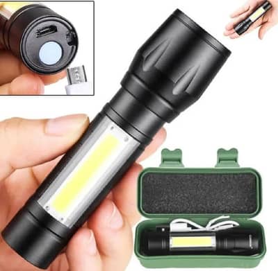 LED Rechargeable Torch – Compact & Durable
