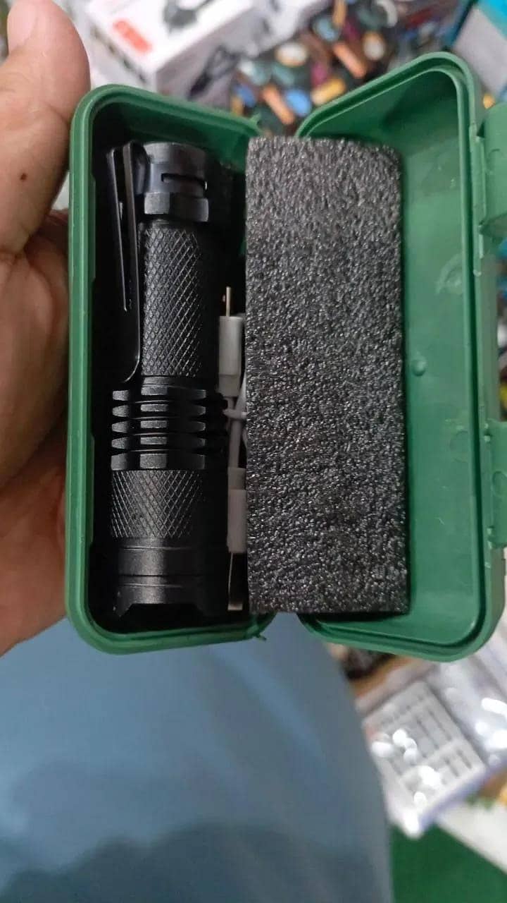 LED Rechargeable Torch – Compact & Durable 4