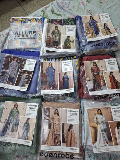 Allure by edenrobe winter kanadi 3 piece  ful volume of 9 suites