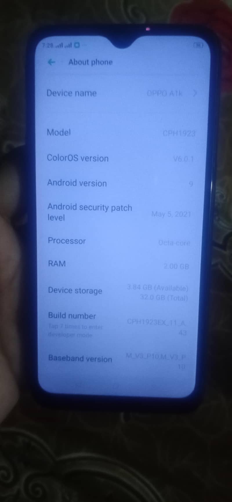 oppo a1k 2