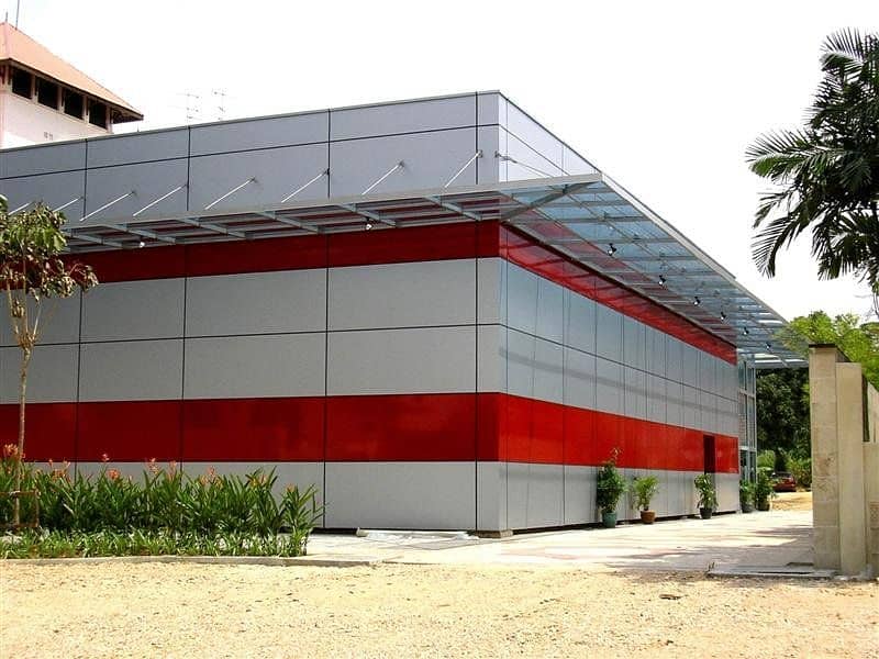 Acp wall cladding, Aluminium Composite Panel, Front Elevation 0